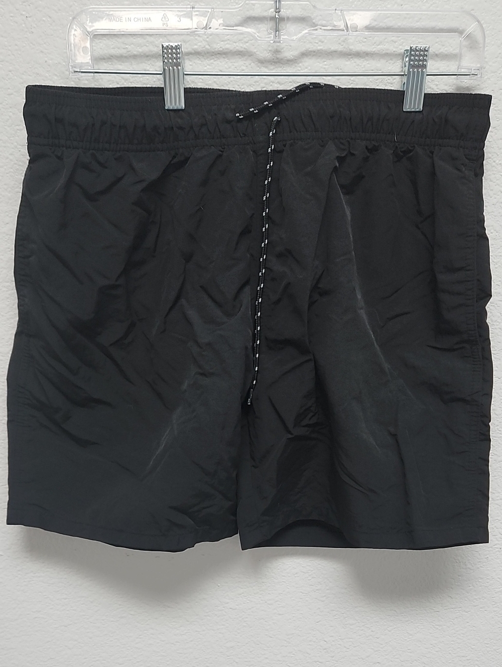 Men's Black Swim Shorts - Classic Drawstring